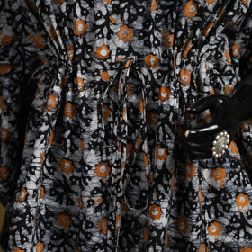 Hand batik cotton short kaftan 20 - handcrafted