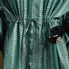 Hand batik cotton short kaftan 21 - handcrafted