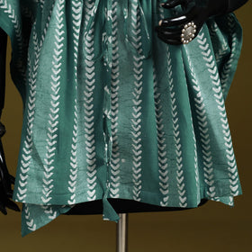 Hand batik cotton short kaftan 21 - handcrafted