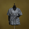 Hand batik cotton short kaftan 24 - handcrafted