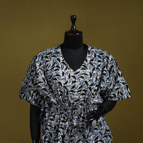 Hand batik cotton short kaftan 24 - handcrafted