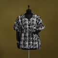 Hand batik cotton short kaftan 28 - handcrafted