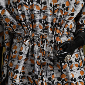 Hand batik cotton short kaftan 30 - handcrafted