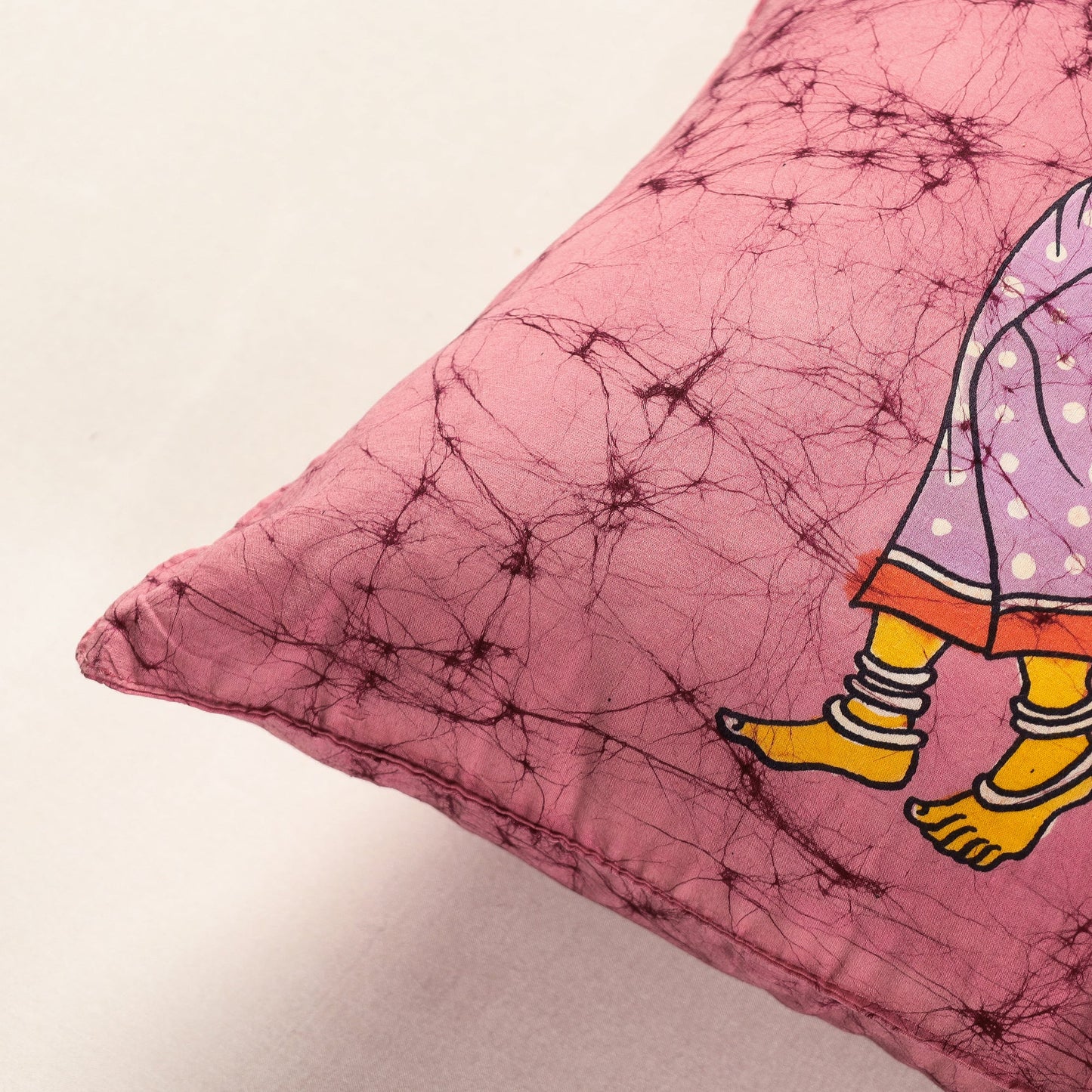  Hand Batik Printed Cotton Cushion Cover 