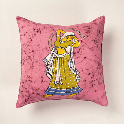  Hand Batik Printed Cotton Cushion Cover 