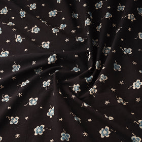 Hand block ajrakh print natural dyed cotton fabric 25