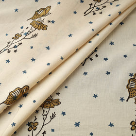 Hand block ajrakh print natural dyed cotton fabric 26