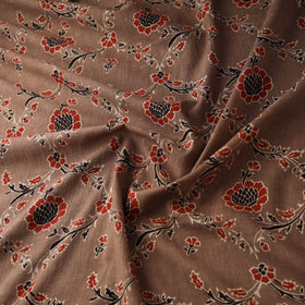 Hand block ajrakh print natural dyed pure mul cotton fabric