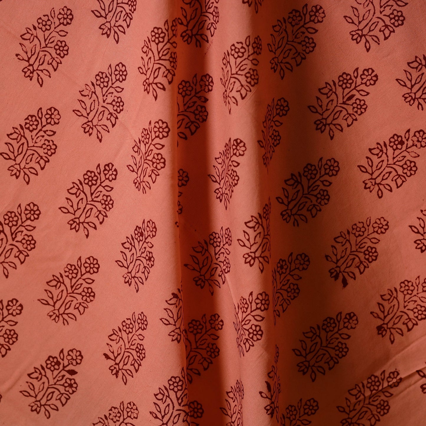 Natural dyed cotton bagh fabric 11 - handcrafted