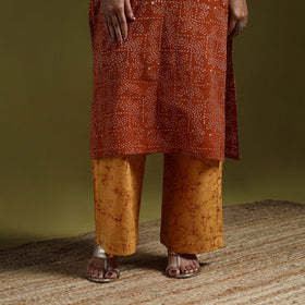 Hand block batik print cotton suit set with dupatta
