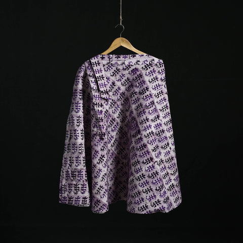 Hand block batik print cotton wrap around skirt 11