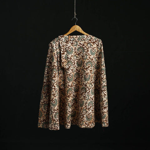 Hand block batik print cotton wrap around skirt 12