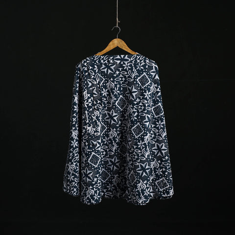 Hand block batik print cotton wrap around skirt 18