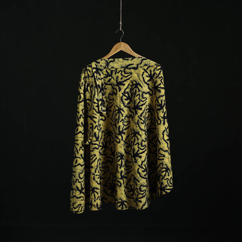 Hand block batik print cotton wrap around skirt 22