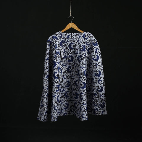 Hand block batik print cotton wrap around skirt 29