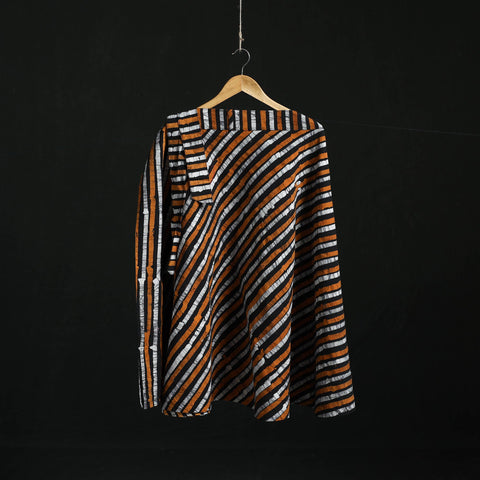 Hand block batik print cotton wrap around skirt 40