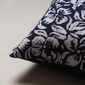 Hand block batik print cushion cover 17 - handcrafted