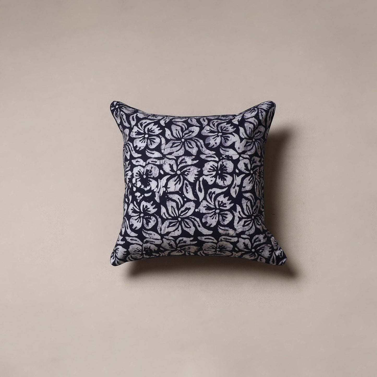 Hand block batik print cushion cover 17 - handcrafted