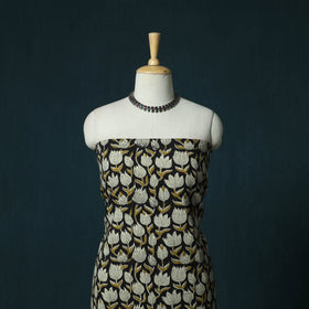 Hand block print bagru cotton 3pc unstitched dress material