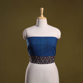 Hand block print cotton bagh blouse piece 53 - handcrafted