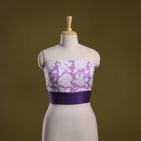 Hand block print cotton sanganeri blouse piece 75