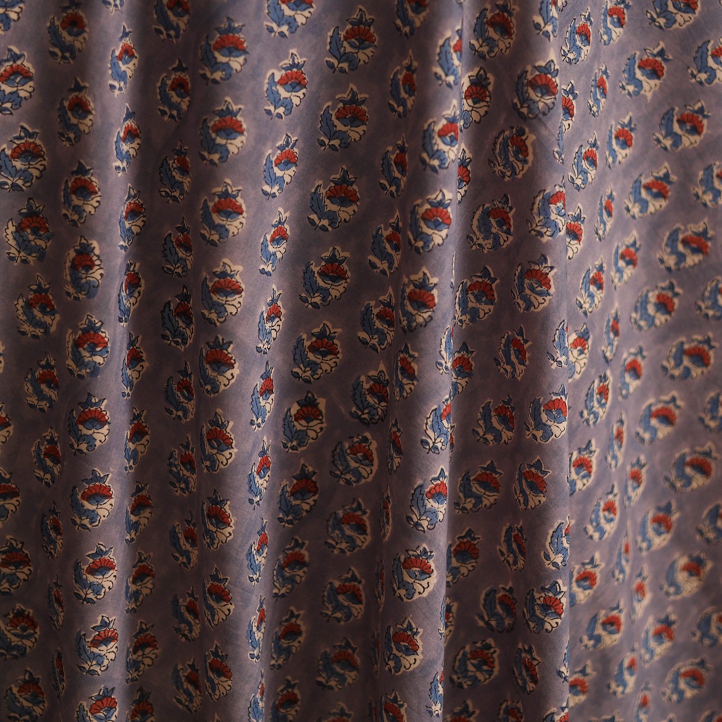 Hand block print cotton sanganeri fabric 05 - handcrafted