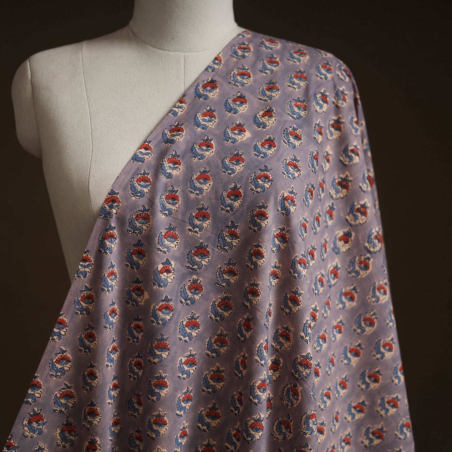 Hand block print cotton sanganeri fabric 05 - handcrafted