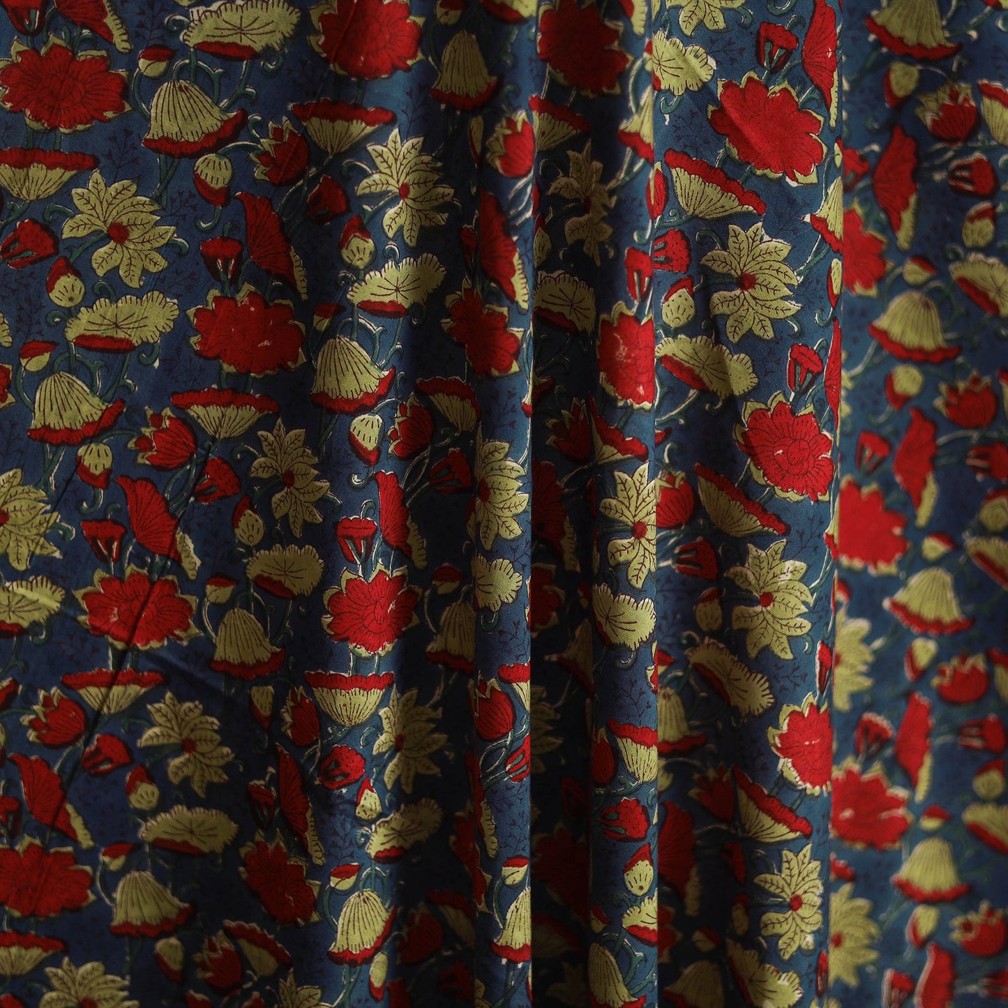 Hand block print cotton sanganeri fabric 06 - handcrafted