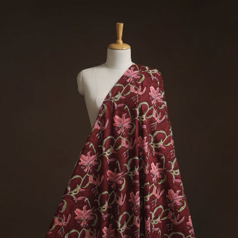 Hand block print cotton sanganeri fabric 22 - handcrafted