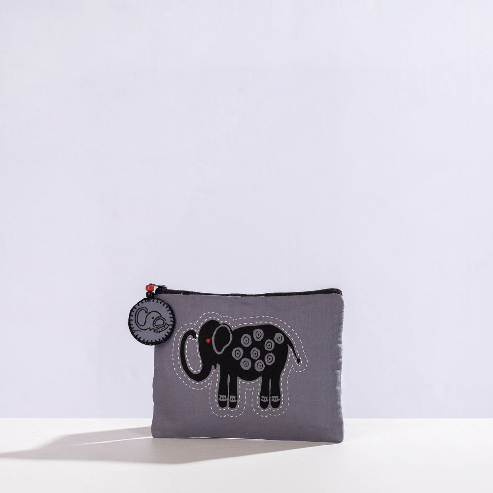  Hand Block Print Cotton Utility Pouch 