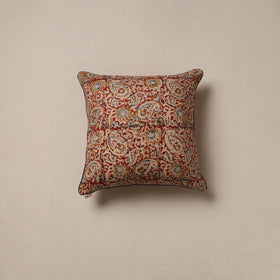 Hand kalamkari cushion cover 51 - handcrafted