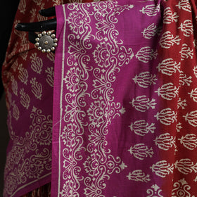 Hand block print pure mul cotton jaipur saree 03