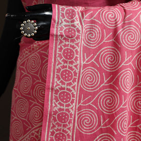 Hand block print pure mul cotton jaipur saree 06