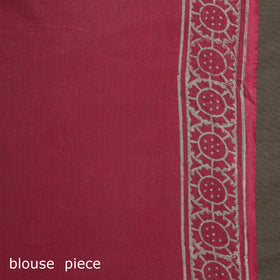 Hand block print pure mul cotton jaipur saree 06
