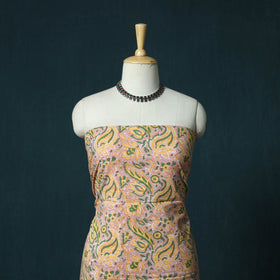 Hand block print sanganeri cotton 3pc unstitched dress