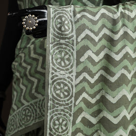 Hand block pure mul cotton batik print saree 20
