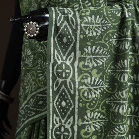 Hand block pure mul cotton batik print saree 21