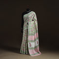Hand block pure mul cotton sanganeri floral print saree 29