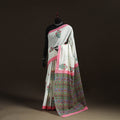 Hand block pure mul cotton sanganeri floral print saree 30