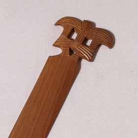  Hand Carved Loquat Wood Paper Cutter 