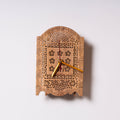  Hand Carved Loquat Wood Wall Clock 