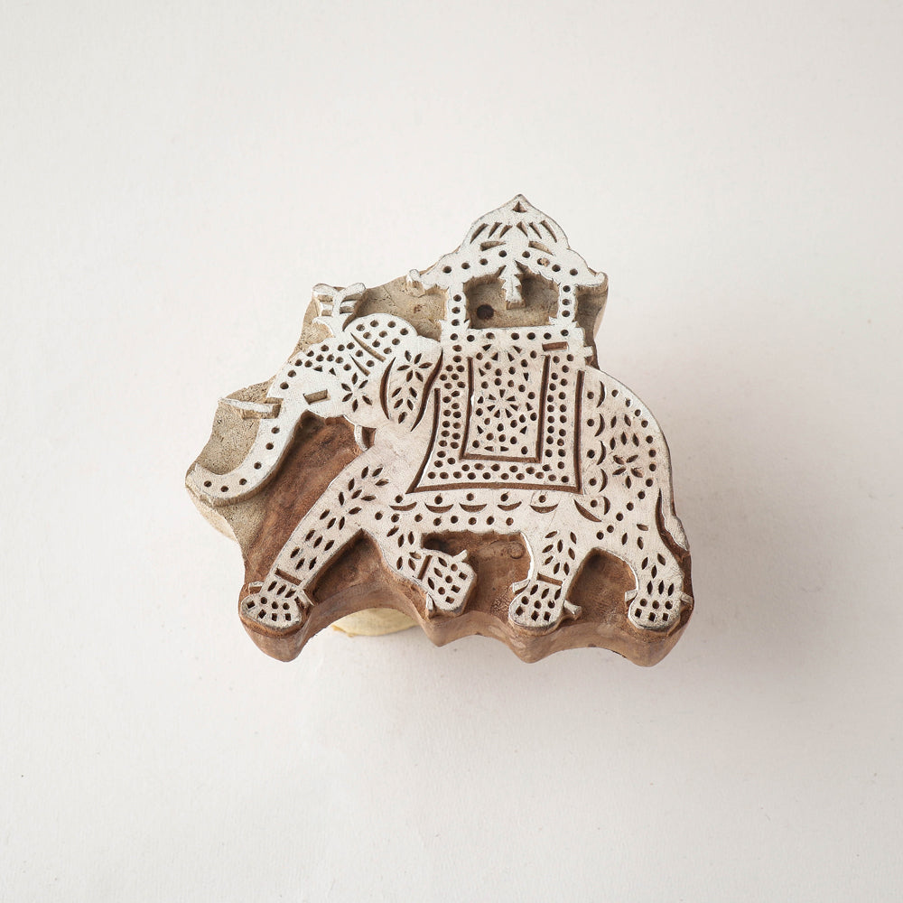  Hand-carved Rohida Wood Block (Big) 