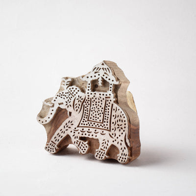  Hand-carved Rohida Wood Block (Big) 