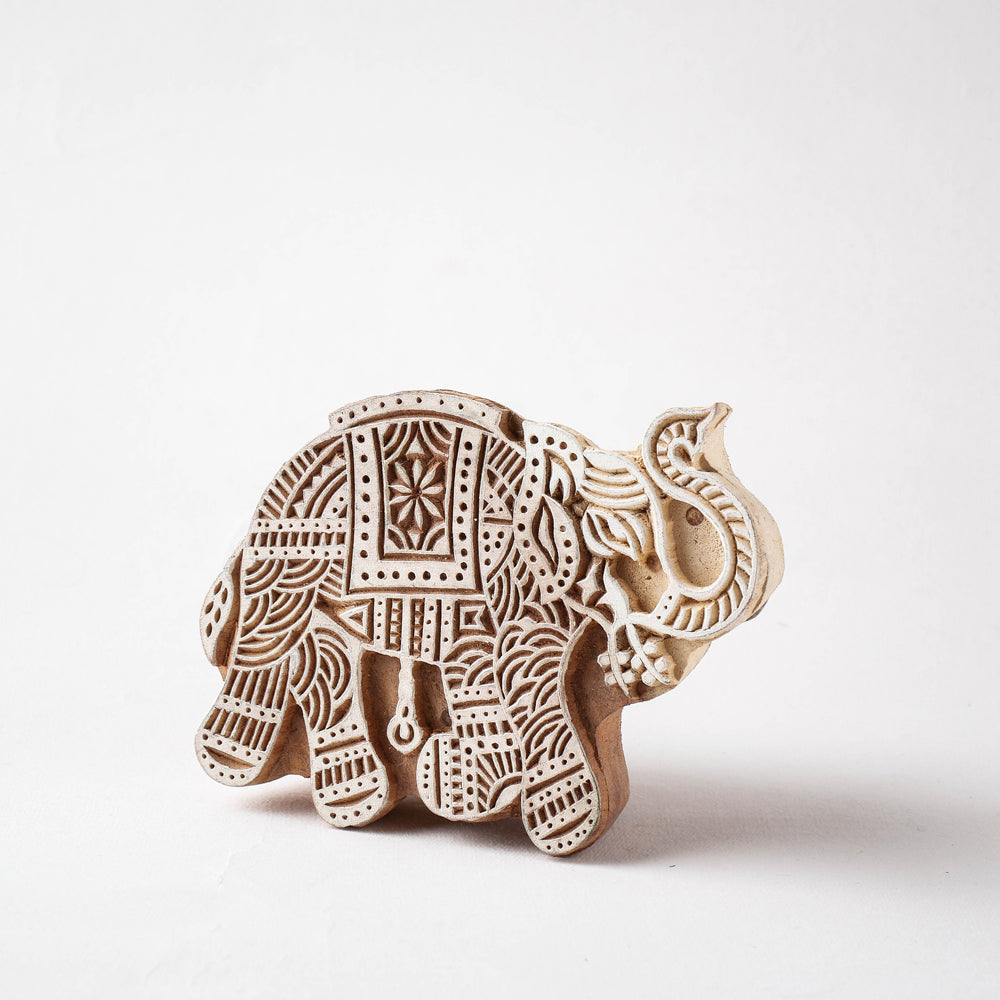  Hand-carved Rohida Wood Block (Big) 