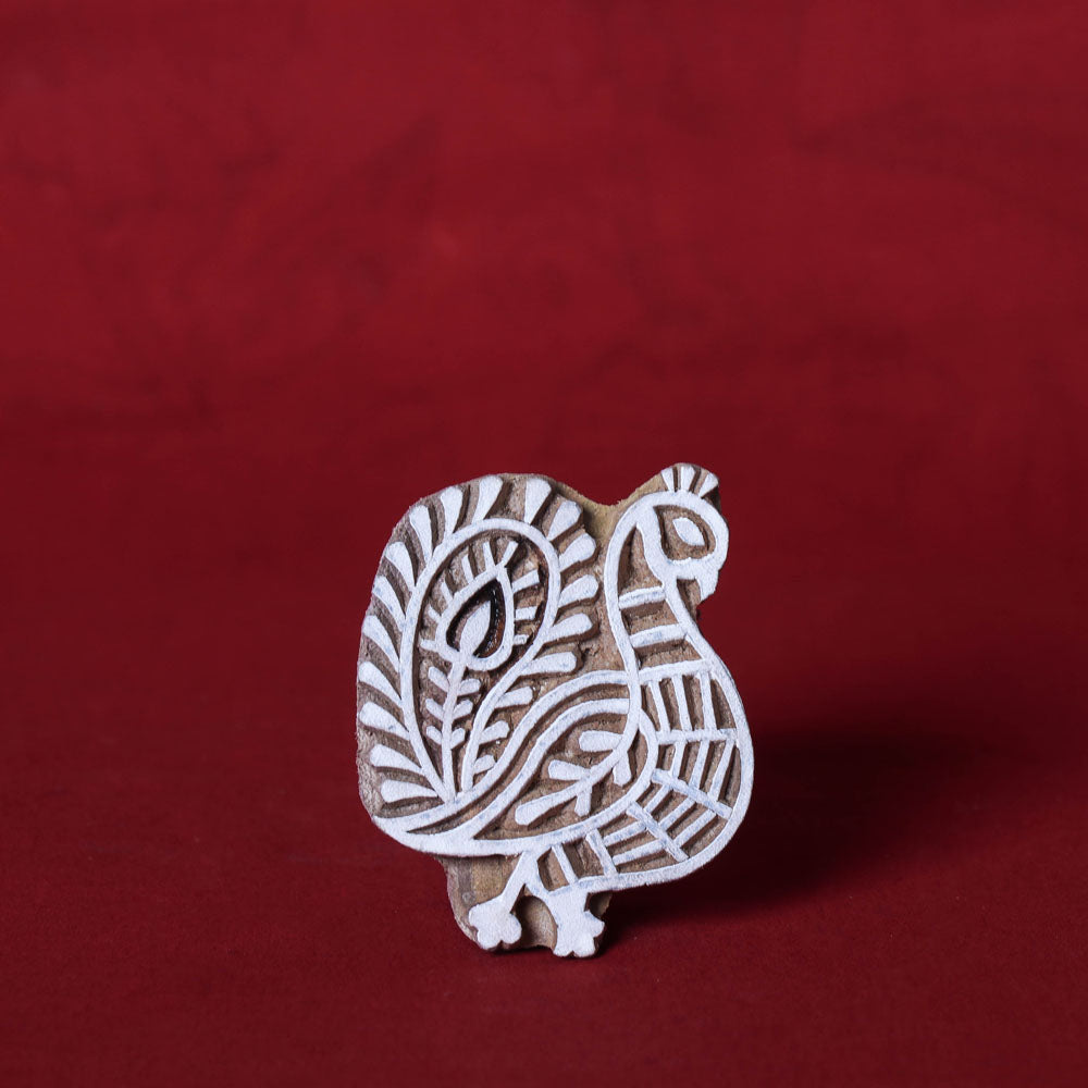 Hand-carved Rohida Wood Block (Small)