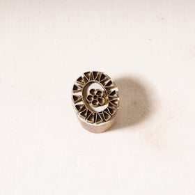  Hand-carved Rohida Wood Brass Block 