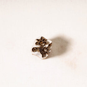  Hand-carved Rohida Wood Brass Block 