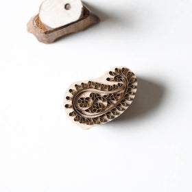  Hand-carved Rohida Wood Brass Block 