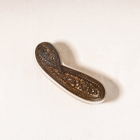  Hand-carved Rohida Wood Brass Block 