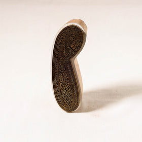  Hand-carved Rohida Wood Brass Block 